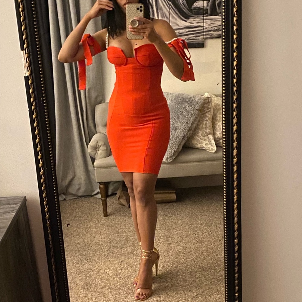 Red Bodycon Bandage Dress